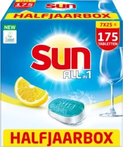 SUN® Sun All-In-1 Citroen Vaatwastabletten - 7 X 24 Tabletten - Voordeelverpakking 21 SUN® Sun All-In-1 Citroen Vaatwastabletten - 7 X 24 Tabletten - Voordeelverpakking -Thuis Winkel 1006x1200 2