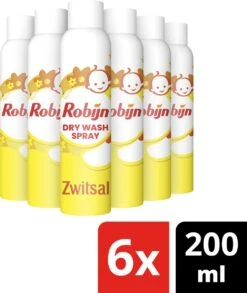 Robijn Zwitsal Dry Wash Spray - 6 X 200 Ml - Voordeelverpakking -Thuis Winkel 1013x1200