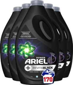 Ariel Vloeibaar Wasmiddel - +Revitablack - Voordeelverpakking 5 X 34 Wasbeurten