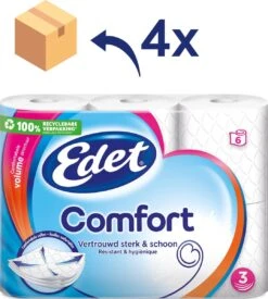 Edet Comfort Toiletpapier - 3-laags - 24 Rollen 11 Edet Comfort Toiletpapier - 3-laags - 24 Rollen -Thuis Winkel 1077x1200