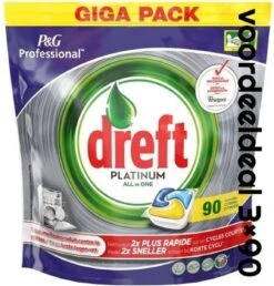 Dreft Platinum - All In One Lemon Voordeeldeal 270 Vaatwastabletten / Jaardoos / Megadeal / Voordeeldoos -Thuis Winkel 1147x1200