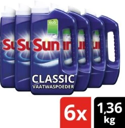 SUN® Sun Classic Normaal Vaatwaspoeder - 6 X 80 Wasbeurten - Voordeelverpakking -Thuis Winkel 1169x1200