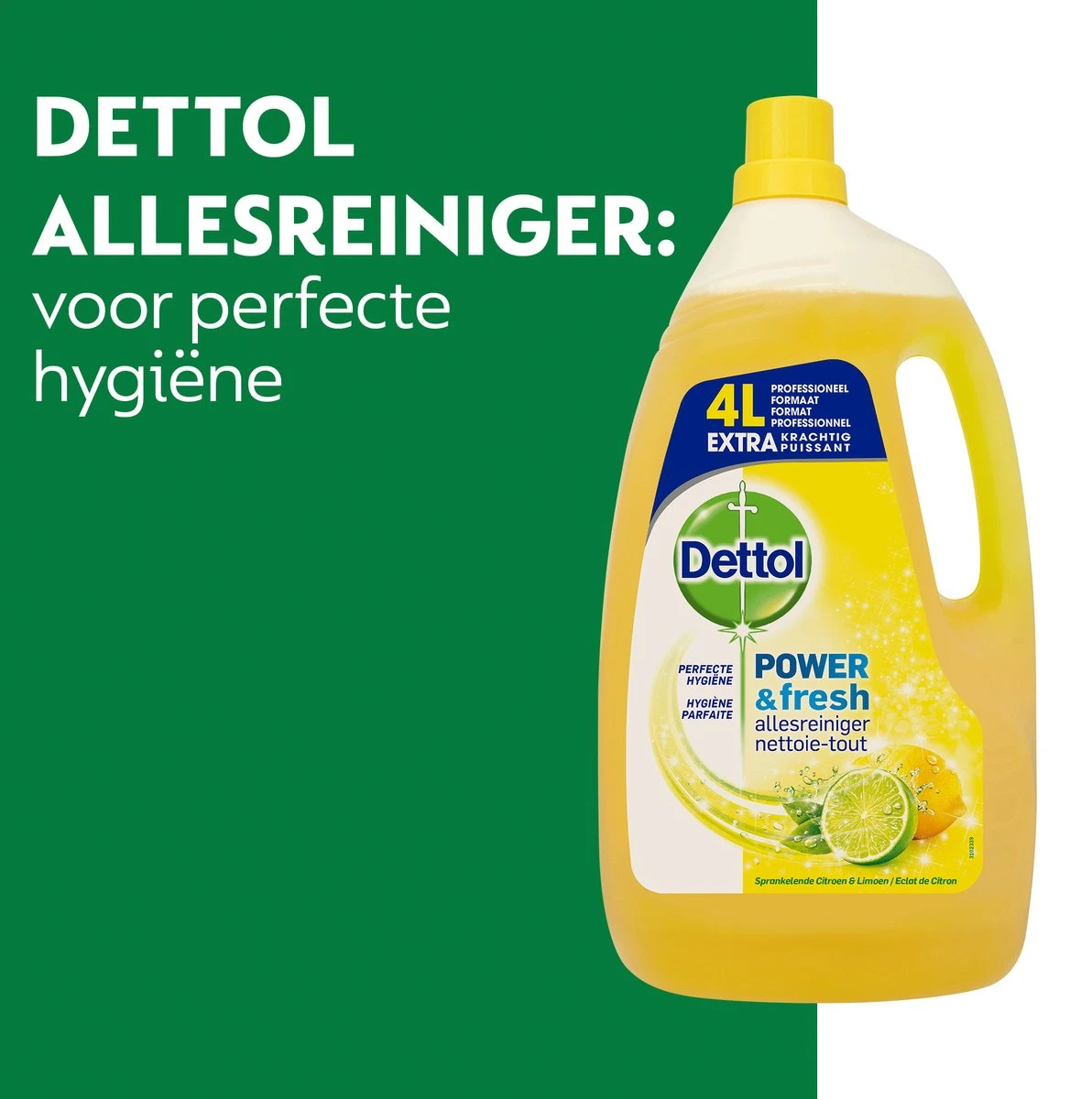 Dettol - Power & Fresh - Allesreiniger - Citrus - 3 X 4 Liter 5 Dettol - Power & Fresh - Allesreiniger - Citrus - 3 X 4 Liter - Afbeelding 3