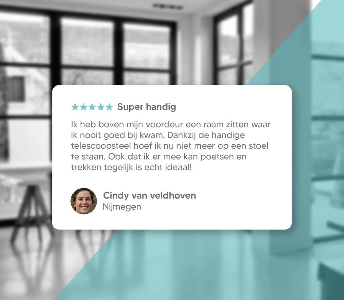 Johannes & Co Raamwisser Met Telescoopsteel 120cm Ruitenreiniger - Ramenwasser - Ramenwisser 8 Johannes & Co Raamwisser Met Telescoopsteel 120cm Ruitenreiniger - Ramenwasser - Ramenwisser - Afbeelding 6