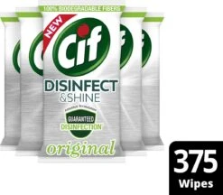 Cif Disinfect & Shine Wipes Doden 99,99% Van De Bacteriën Original Desinfecterende Schoonmaakdoekjes, Van 100% Biologisch Afbreekbaar Textiel 5 X 75 Doekjes 18 Cif Disinfect & Shine Wipes Doden 99,99% Van De Bacteriën Original Desinfecterende Schoonmaakdoekjes, Van 100% Biologisch Afbreekbaar Textiel 5 X 75 Doekjes -Thuis Winkel 1200x1050