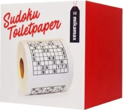 MikaMax Sudoku WC Papier - Sudoku - Iedervel Een Andere Sudoku - Toiletpapier - Puzzels - Puzzel -Thuis Winkel 1200x1074