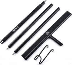 MAYMS® Vloerwisser Badkamer - Vloertrekker - Vloertrekker Met Steel - Floor Wiper - Aftrekker - RVS - Zwart - Design - Wisser - Vloerwisser Douche -Thuis Winkel 1200x1091 1