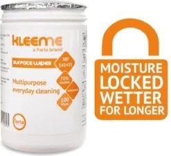 Schoonmaakdoekjes - Ontsmettingsdoekjes - Desinfectiedoekjes - Desinfectie Doekjes - KleenMe - Alcohol Doekjes - Alcoholdoekjes - Allesreiniger Zachte Antibacteriële Alcohol Wipes- 100 Doekjes - Met Dispenser - 70% Alcohol - 185 X 110mm -Thuis Winkel 1200x1092 1