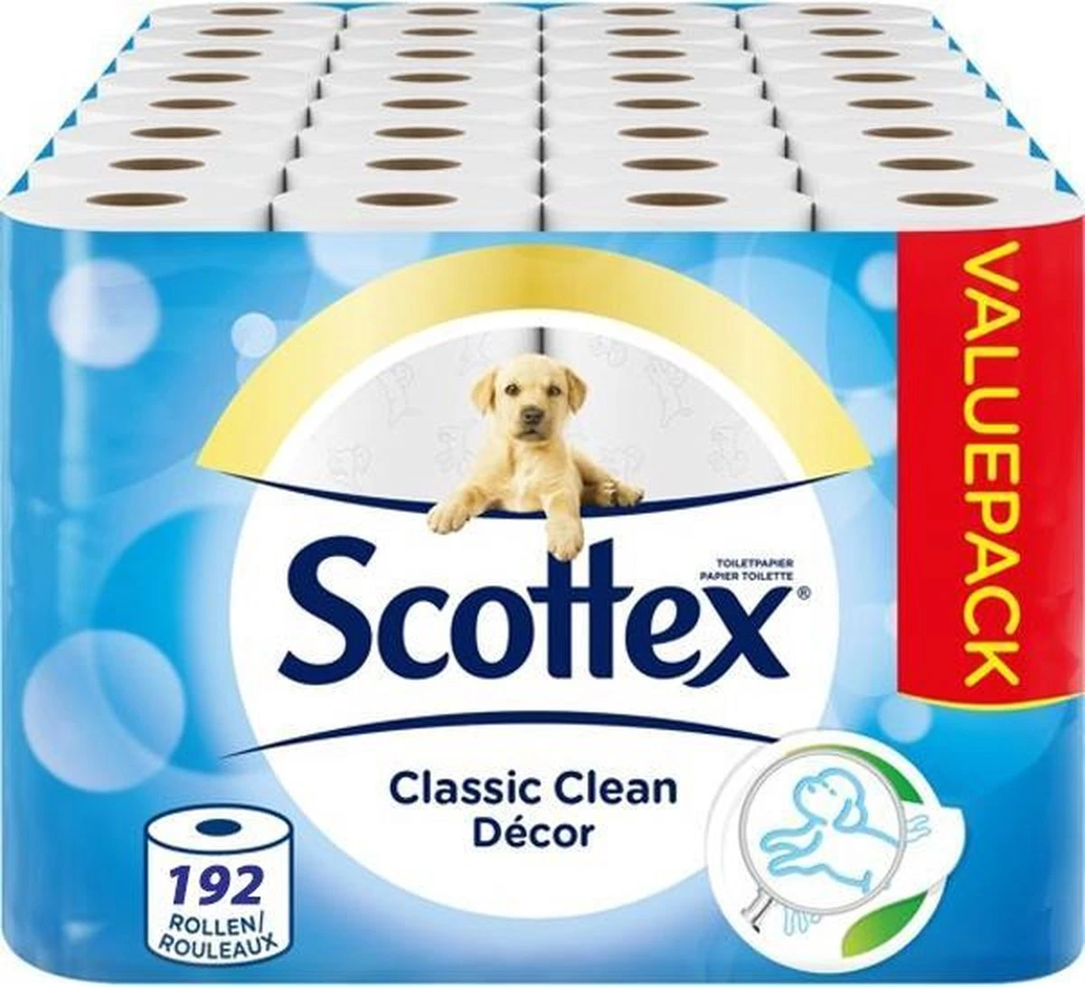 VOORDEELVERPAKKING 192 ROLLEN Page / Scottex 2-Laags WC Papier 3 VOORDEELVERPAKKING 192 ROLLEN Page / Scottex 2-Laags WC Papier