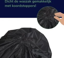 Wonair - Grote Waszak - Laundry Bag - Wash Me - 60x90cm - Zwart - Met Trekkoord 16 Wonair - Grote Waszak - Laundry Bag - Wash Me - 60x90cm - Zwart - Met Trekkoord -Thuis Winkel 1200x1097