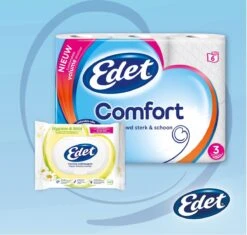 Edet Comfort Toiletpapier - 3-laags - 24 Rollen 10 Edet Comfort Toiletpapier - 3-laags - 24 Rollen -Thuis Winkel 1200x1140 1
