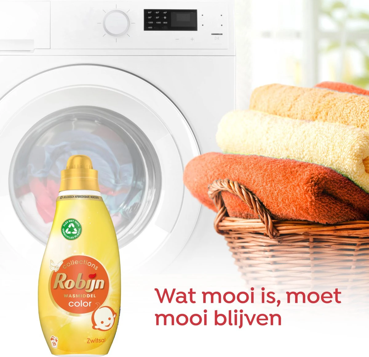 Robijn Klein & Krachtig Collections Color Zwitsal Vloeibaar Wasmiddel - 8 X 19 Wasbeurten - Voordeelverpakking 6 Robijn Klein & Krachtig Collections Color Zwitsal Vloeibaar Wasmiddel - 8 X 19 Wasbeurten - Voordeelverpakking - Afbeelding 4