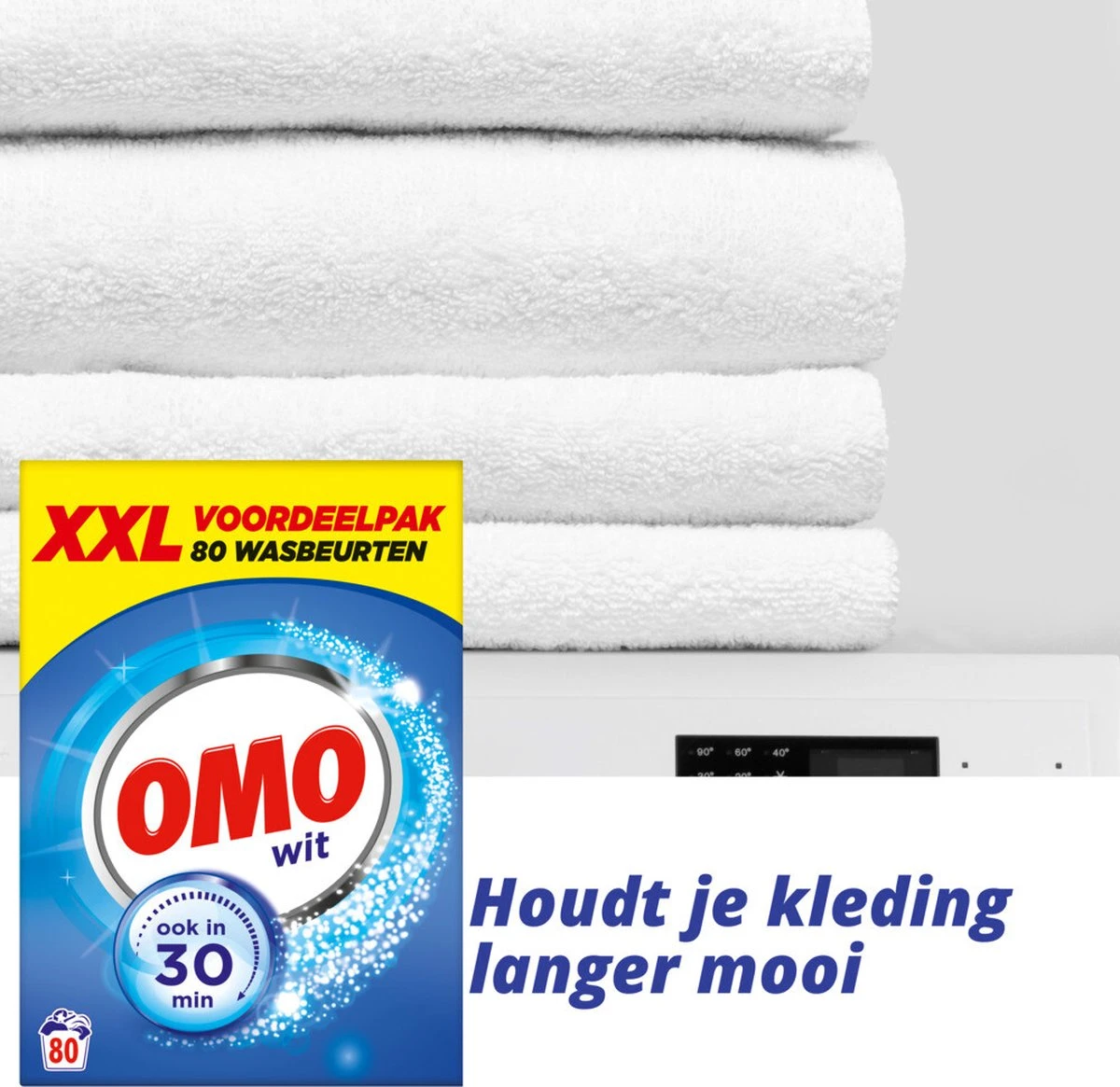 Omo Wit XXL Waspoeder 80 Wasbeurten 11 Omo Wit XXL Waspoeder 80 Wasbeurten - Afbeelding 9