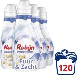 Robijn Puur & Zacht Wasverzachter - 4 X 30 Wasbeurten - Voordeelverpakking 11 Robijn Puur & Zacht Wasverzachter - 4 X 30 Wasbeurten - Voordeelverpakking -Thuis Winkel 1200x1171 1