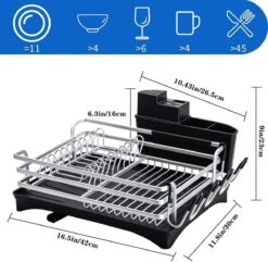Doogo® Afdruiprek Met Bestekkorf En Lekbak Voor Keukenborden En Bestek Afdruiprek Met Draaibare Uitloop 13 Doogo® Afdruiprek Met Bestekkorf En Lekbak Voor Keukenborden En Bestek Afdruiprek Met Draaibare Uitloop -Thuis Winkel 1200x1173 2