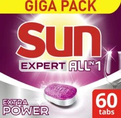SUN® Sun Expert All-in 1 Vaatwastabletten - 60 Tabletten - Voordeelverpakking 12 SUN® Sun Expert All-in 1 Vaatwastabletten - 60 Tabletten - Voordeelverpakking -Thuis Winkel 1200x1174 2