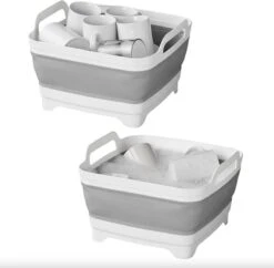 Opvouwbare Wasbak 18L - Met Stop - Afwasbak - Afwasteil - 30x30x20 Cm 10 Opvouwbare Wasbak 18L - Met Stop - Afwasbak - Afwasteil - 30x30x20 Cm -Thuis Winkel 1200x1175