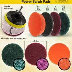 ESSIBLE Borstelboor - Set 20 Stuks - Schrobborstel - Polypropyleen - Borstel Boormachine - Schrobborstel - Schuurborstel - Automatische Reiniging - 20 Delige Borstelset Voor Boormachine -Thuis Winkel 1200x1183 4