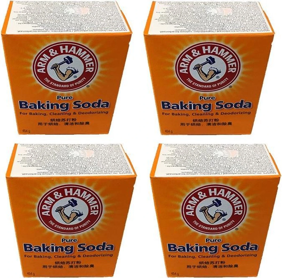 Baking Soda, ARM & HAMMER, 454 Gram, 4 Stuks 3 Baking Soda, ARM & HAMMER, 454 Gram, 4 Stuks