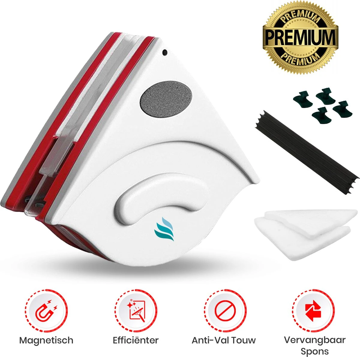 TibaGoods Magnetische Raamwisser Voor Dubbelglas - Ruitenreiniger - Ramenwasser - Magneet Ruitenwisser 3 TibaGoods Magnetische Raamwisser Voor Dubbelglas - Ruitenreiniger - Ramenwasser - Magneet Ruitenwisser