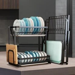 Doogo® Afdruiprek Met Lekbak 2 Laags – Inklapbaar - Muur Hangen Mogelijke - Afwasrek – Met 2 Lekbakken – Extra Accessories Voor Servies En Snijplanken - RVS 22 Doogo® Afdruiprek Met Lekbak 2 Laags – Inklapbaar - Muur Hangen Mogelijke - Afwasrek – Met 2 Lekbakken – Extra Accessories Voor Servies En Snijplanken - RVS -Thuis Winkel 1200x1197 15