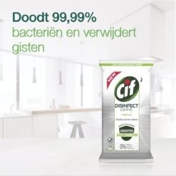 Cif Disinfect & Shine Wipes Doden 99,99% Van De Bacteriën Original Desinfecterende Schoonmaakdoekjes, Van 100% Biologisch Afbreekbaar Textiel 5 X 75 Doekjes 20 Cif Disinfect & Shine Wipes Doden 99,99% Van De Bacteriën Original Desinfecterende Schoonmaakdoekjes, Van 100% Biologisch Afbreekbaar Textiel 5 X 75 Doekjes -Thuis Winkel 1200x1198 31