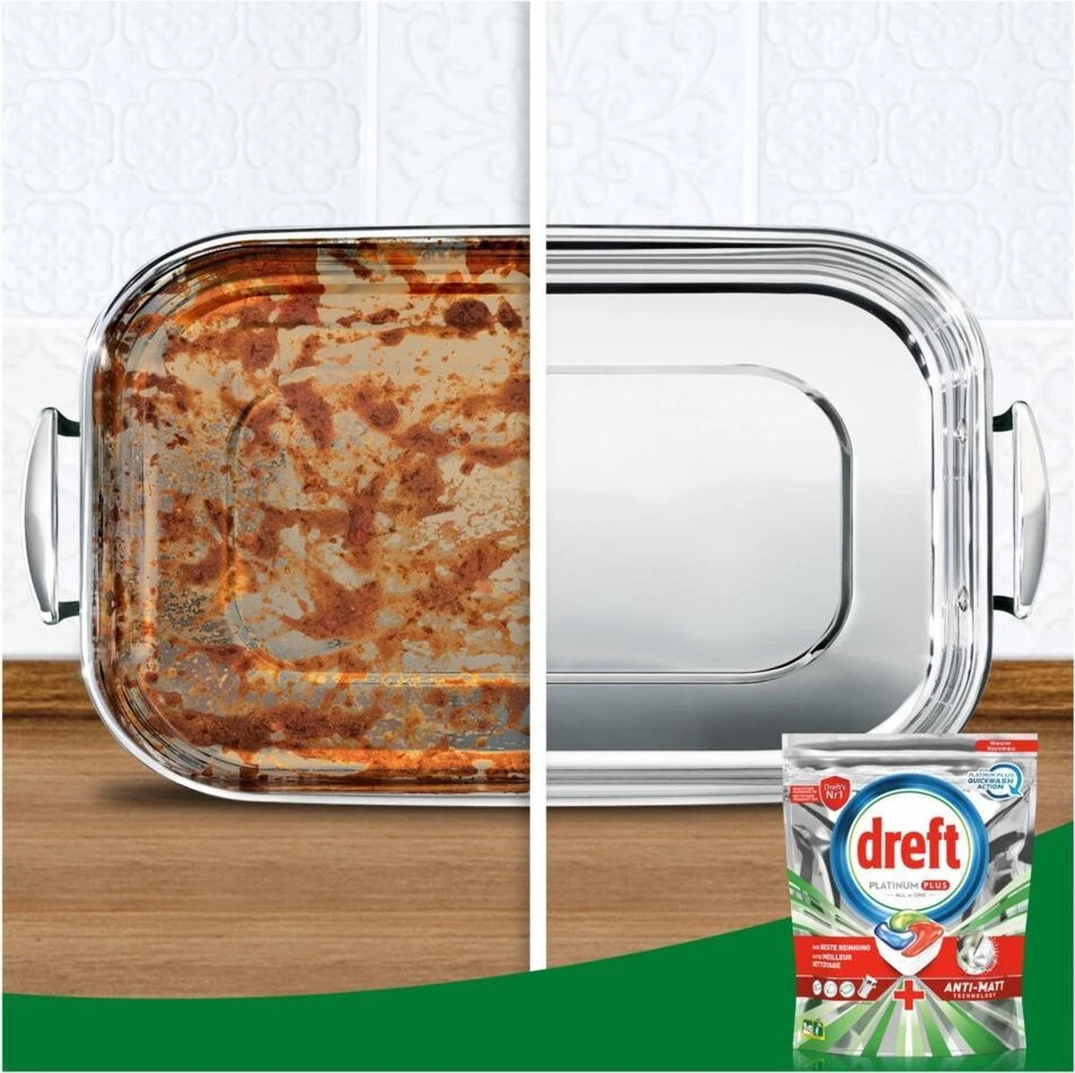 Dreft Platinum Plus All In One Lemon - 95 Stuks - Vaatwastabletten 4 Dreft Platinum Plus All In One Lemon - 95 Stuks - Vaatwastabletten - Afbeelding 3