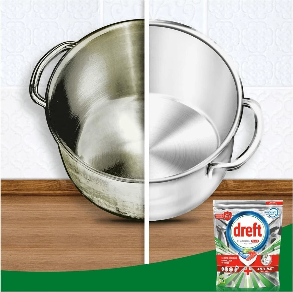 Dreft Platinum Plus All In One Lemon - 95 Stuks - Vaatwastabletten 6 Dreft Platinum Plus All In One Lemon - 95 Stuks - Vaatwastabletten - Afbeelding 5