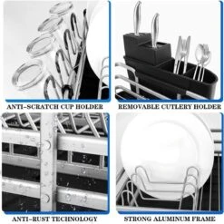 Doogo® Afdruiprek Met Bestekkorf En Lekbak Voor Keukenborden En Bestek Afdruiprek Met Draaibare Uitloop 16 Doogo® Afdruiprek Met Bestekkorf En Lekbak Voor Keukenborden En Bestek Afdruiprek Met Draaibare Uitloop -Thuis Winkel 1200x1199 7