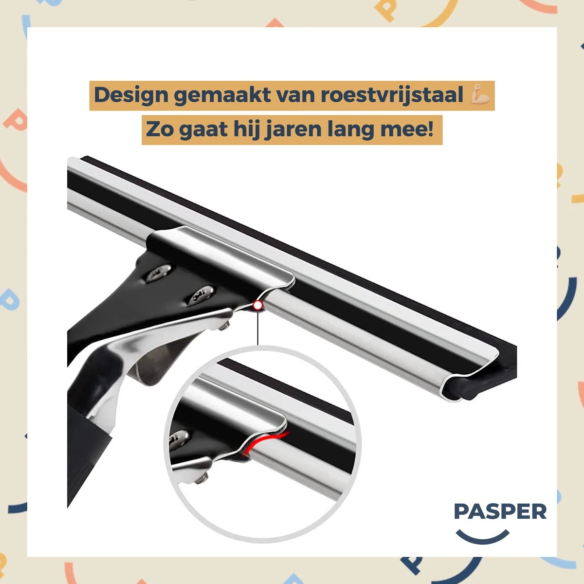 Raamtrekker Professioneel - 30 Cm - Pasper - Raamwisser - Raamtrekkers Zwart - Verstelbaar - Voor Multifunctioneel Gebruik Ramen, Douche En Auto 4 Raamtrekker Professioneel - 30 Cm - Pasper - Raamwisser - Raamtrekkers Zwart - Verstelbaar - Voor Multifunctioneel Gebruik Ramen, Douche En Auto - Afbeelding 2