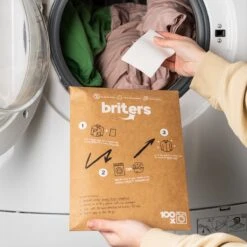 Briters Wasmiddelstrips - 100 Wasbeurten - Ecologisch Wasmiddel - 100% Plasticvrij - Fresh Linen - Wasstrips 10 Briters Wasmiddelstrips - 100 Wasbeurten - Ecologisch Wasmiddel - 100% Plasticvrij - Fresh Linen - Wasstrips -Thuis Winkel 1200x1200 3