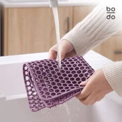 BODO Gootsteenmat Siliconen Donker Grijs - 34.5 X 34.5 Cm - Keuken Accessoires - Gootsteen Beschermer - Onderzetters Siliconen - Anti Kras 13 BODO Gootsteenmat Siliconen Donker Grijs - 34.5 X 34.5 Cm - Keuken Accessoires - Gootsteen Beschermer - Onderzetters Siliconen - Anti Kras -Thuis Winkel 1200x1200 451