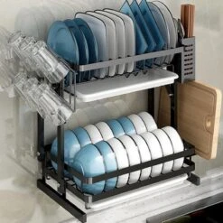 Doogo® Afdruiprek Met Lekbak 2 Laags – Inklapbaar - Muur Hangen Mogelijke - Afwasrek – Met 2 Lekbakken – Extra Accessories Voor Servies En Snijplanken - RVS 20 Doogo® Afdruiprek Met Lekbak 2 Laags – Inklapbaar - Muur Hangen Mogelijke - Afwasrek – Met 2 Lekbakken – Extra Accessories Voor Servies En Snijplanken - RVS -Thuis Winkel 1200x1200 471