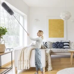 ForDig Telescopische Plumeau Microvezel - Duster Met Telescoopsteel Uitschuifbaar Tot 250 Cm - Wasbaar - 360 Graden Draaibaar -Thuis Winkel 1200x1200 545