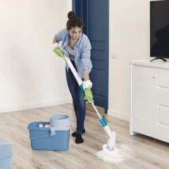 Strex Elektrische Schoonmaakborstel - Draadloze Schrobborstel - Schrobber - 3 Opzetstukken - Telescoopsteel - Poetsmachine Met Krachtige Accu -Thuis Winkel 1200x1200 587