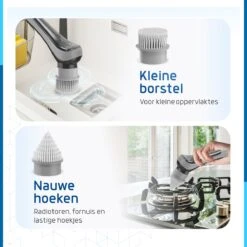 Qualitics Elektrische Schoonmaakborstel - Roterende Polijstmachine - Schrobborstel - Poetsmachine - Vloerreiniger Met 10 Opzetstukken 16 Qualitics Elektrische Schoonmaakborstel - Roterende Polijstmachine - Schrobborstel - Poetsmachine - Vloerreiniger Met 10 Opzetstukken -Thuis Winkel 1200x1200 595