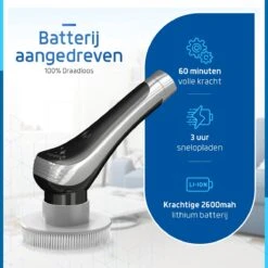 Qualitics Elektrische Schoonmaakborstel - Roterende Polijstmachine - Schrobborstel - Poetsmachine - Vloerreiniger Met 10 Opzetstukken 18 Qualitics Elektrische Schoonmaakborstel - Roterende Polijstmachine - Schrobborstel - Poetsmachine - Vloerreiniger Met 10 Opzetstukken -Thuis Winkel 1200x1200 597