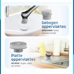 Qualitics Elektrische Schoonmaakborstel - Roterende Polijstmachine - Schrobborstel - Poetsmachine - Vloerreiniger Met 10 Opzetstukken 20 Qualitics Elektrische Schoonmaakborstel - Roterende Polijstmachine - Schrobborstel - Poetsmachine - Vloerreiniger Met 10 Opzetstukken -Thuis Winkel 1200x1200 599