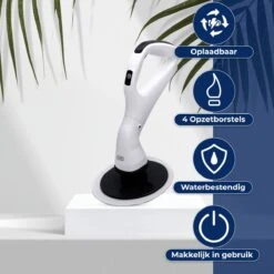 B-care Elektrische Schoonmaakborstel - 4 Opzetstukken - Wasborstel - Poetsmachine - Schrobborstel - Handborstel - Werkborstel - Schrobber - Boorborstel - Schoonmaakmiddelen - Reinigingsborstel 21 B-care Elektrische Schoonmaakborstel - 4 Opzetstukken - Wasborstel - Poetsmachine - Schrobborstel - Handborstel - Werkborstel - Schrobber - Boorborstel - Schoonmaakmiddelen - Reinigingsborstel -Thuis Winkel 1200x1200 607