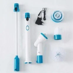 Merkloos Elektrische Schoonmaakborstel - Draadloos - 3 Opzetstukken - Oplaadbaar - Schrobber - Poetsmachine - Schoonmaak Middelen - Schoonmaak Borstel - Schrobborstel - Badkamer / Keuken - Poetsmachine - Polijstmachine - Reinigingsborstel -Thuis Winkel 1200x1200 610