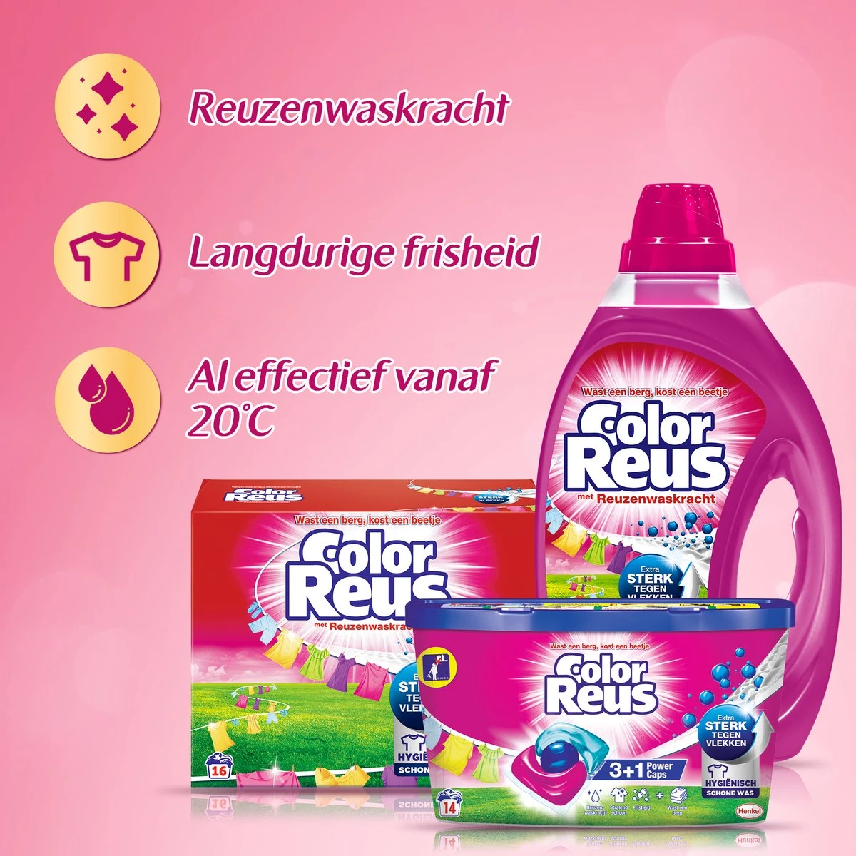 Color Reus Waspoeder Wasmiddel - Voordeelverpakking - 90 Wasbeurten 8 Color Reus Waspoeder Wasmiddel - Voordeelverpakking - 90 Wasbeurten - Afbeelding 6