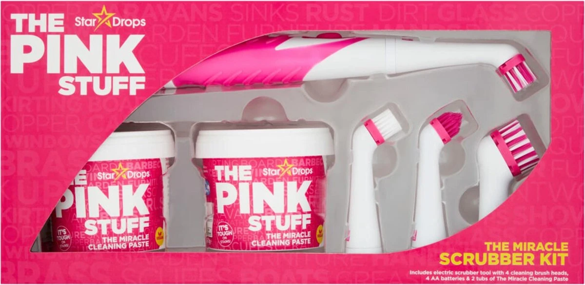 The Pink Stuff The Miracle Schoonmaak Pasta Kit - De Ultieme Beginners Bundel Voor The Pink Stuff - Schoonmaak Set 3 The Pink Stuff The Miracle Schoonmaak Pasta Kit - De Ultieme Beginners Bundel Voor The Pink Stuff - Schoonmaak Set