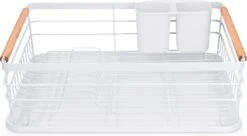 Navaris Afdruiprek Met Uitneembare Bestekhouder - Afwasrek Met Losse Lekbak - Vaatwasrek Met Plateau - Voor Bestek, Borden, Schalen En Pannen -Thuis Winkel 1200x663