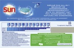 SUN® Sun All-in-1 Normaal Vaatwastabletten - 7 X 25 Tabletten - Voordeelverpakking 17 SUN® Sun All-in-1 Normaal Vaatwastabletten - 7 X 25 Tabletten - Voordeelverpakking -Thuis Winkel 1200x786