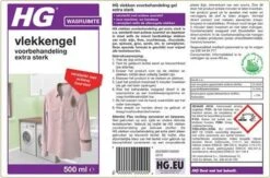 HG Vlekken Voorbehandeling Gel Extra Sterk - 500 Ml - Verwijdert De Allerergste Vlekken = Met Actieve Zuurstof 9 HG Vlekken Voorbehandeling Gel Extra Sterk - 500 Ml - Verwijdert De Allerergste Vlekken = Met Actieve Zuurstof -Thuis Winkel 1200x790