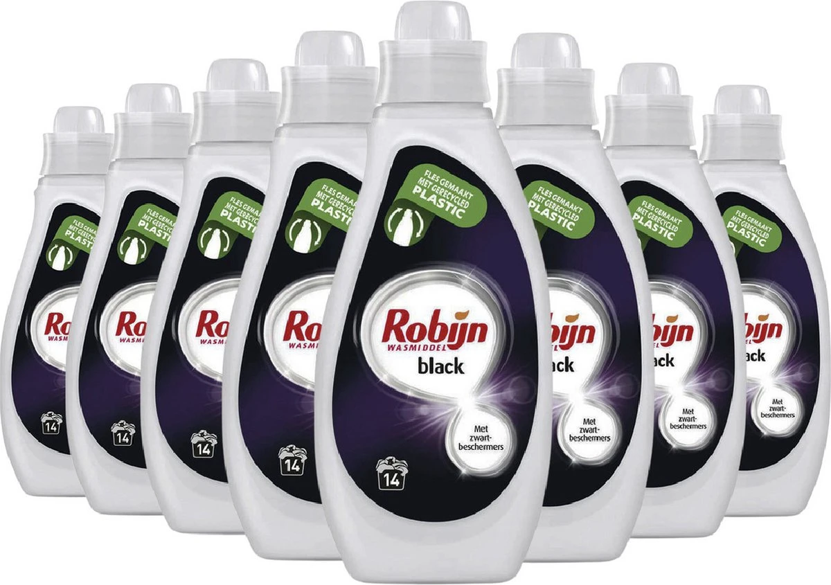 Robijn Vloeibaar Wasmiddel Black 8 X 700ml 112 Wasbeurten 4 Robijn Vloeibaar Wasmiddel Black 8 X 700ml 112 Wasbeurten - Afbeelding 2
