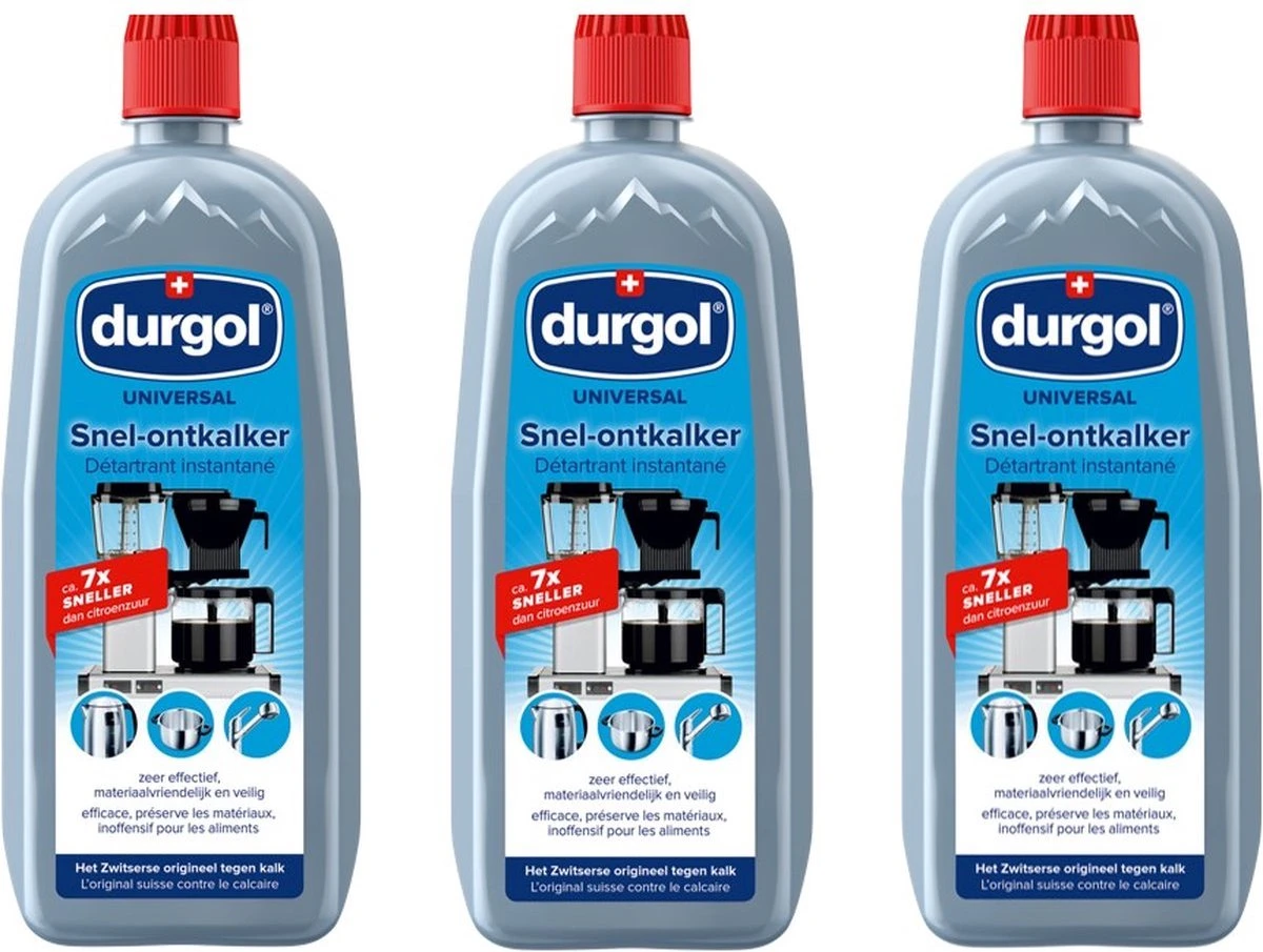 Durgol® | 3 X 750 Ml Universal Snel Ontkalker | Kalkaanslag Huishoudelijke Voorwerpen | Milieuvriendelijk 3 Durgol® | 3 X 750 Ml Universal Snel Ontkalker | Kalkaanslag Huishoudelijke Voorwerpen | Milieuvriendelijk