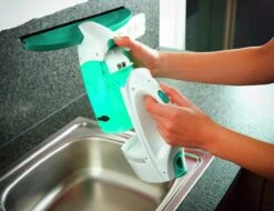 Leifheit Dry & Clean Ruitenreiniger Met Steel (43 Cm), Inwasser En Smalle Zuigmond (17 Cm) Click System -Thuis Winkel 1200x925 1