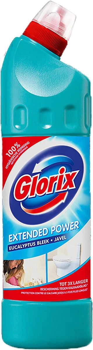 Glorix Extended Power Eucalyptus Bleek Javel 6x750ML 4 Glorix Extended Power Eucalyptus Bleek Javel 6x750ML - Afbeelding 2