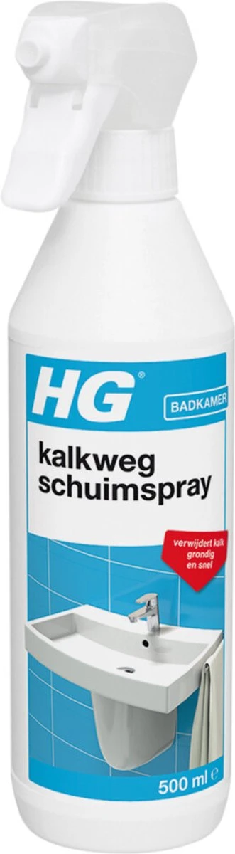 HG Kalkweg Schuimspray - 500ml - 100% Glans - Verwijdert En Voorkomt Kalk - Biologisch Afbreekbaar 3 HG Kalkweg Schuimspray - 500ml - 100% Glans - Verwijdert En Voorkomt Kalk - Biologisch Afbreekbaar